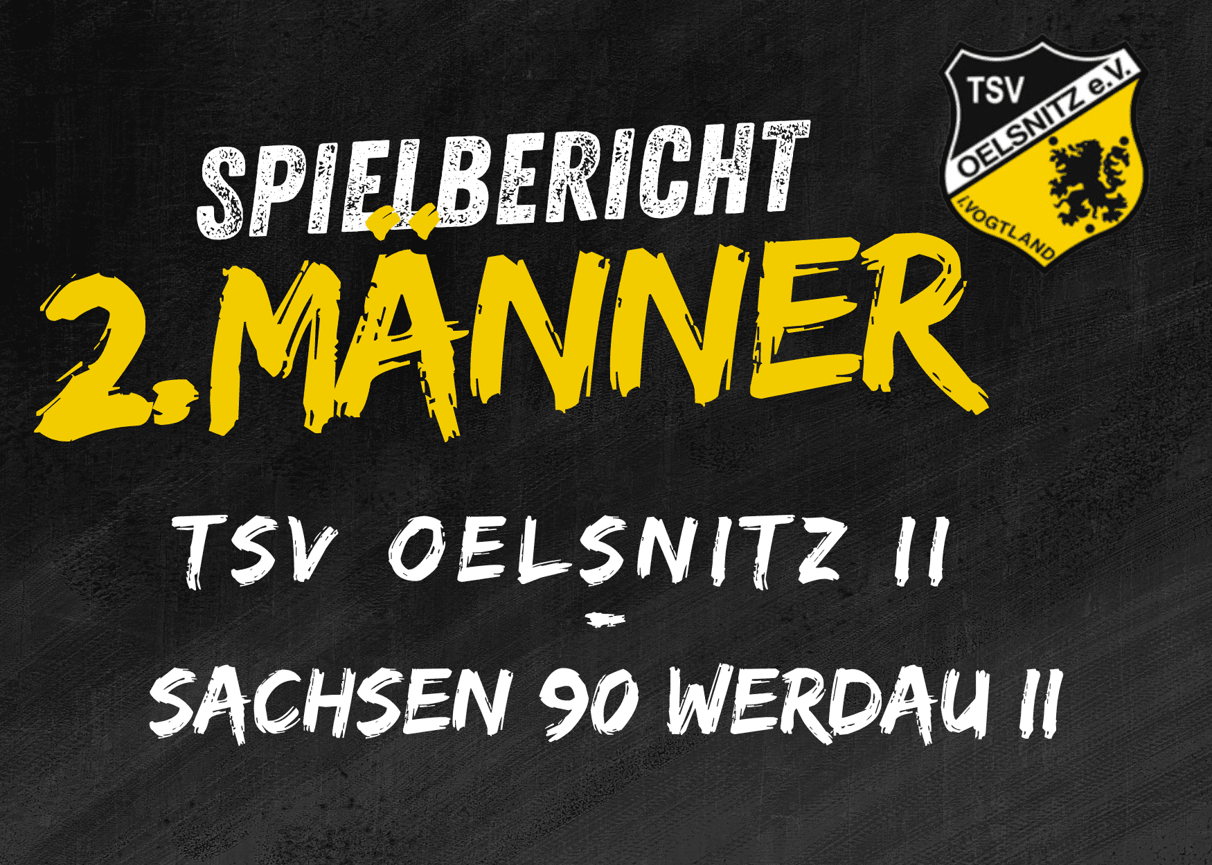 Regionsklasse Männer: TSV Oelsnitz II - Sachsen 90 Werdau II 20:20 (10:6)