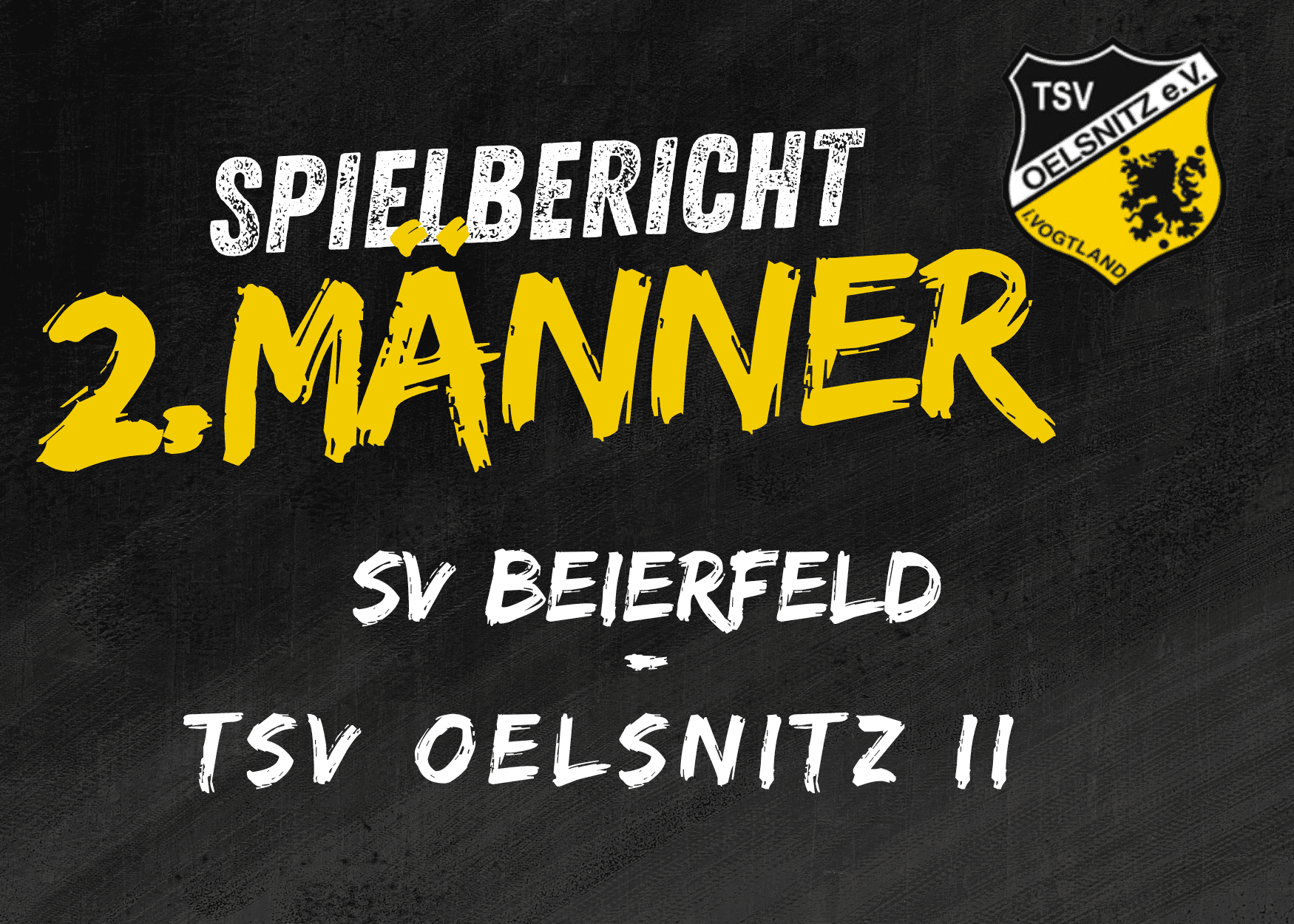 Regionsklasse Männer: SV Beierfeld - TSV Oelsnitz II 35:21 (15:10)