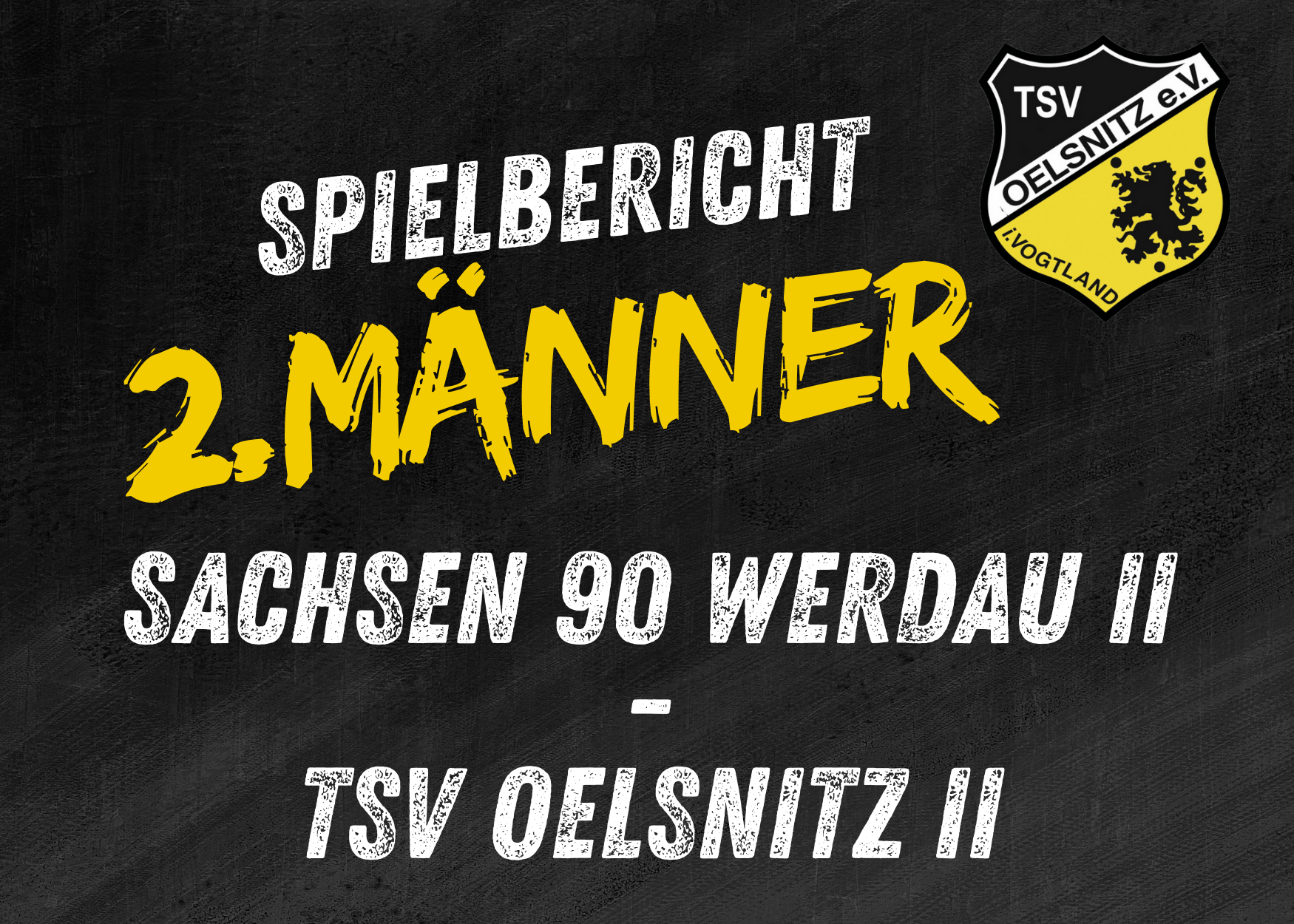 Regionsklasse Männer: Sachsen 90 Werdau II - TSV Oelsnitz II 31:22 (18:12)